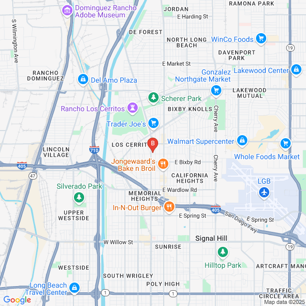 Raymond Douglas, MD PhD location map: 3900 Long Beach Blvd, Long Beach, California